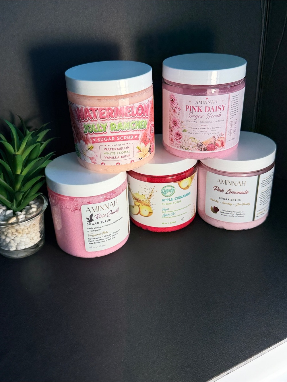 💕‼️$15 each—Reseller’s Aminnah Sugar Scrub Bundle of 5💕‼️